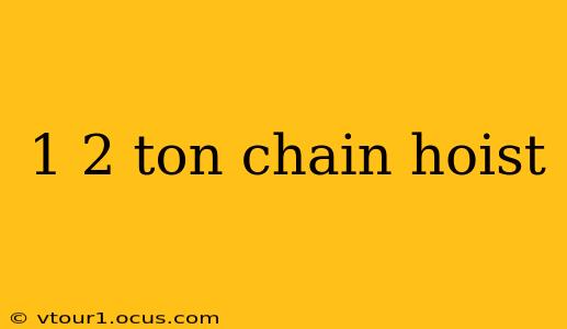1 2 ton chain hoist