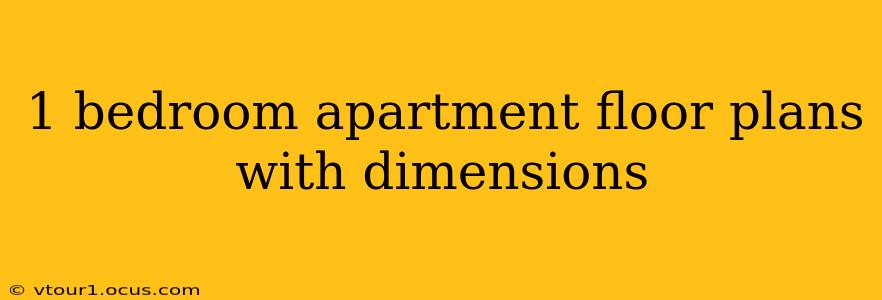 1 bedroom apartment floor plans with dimensions