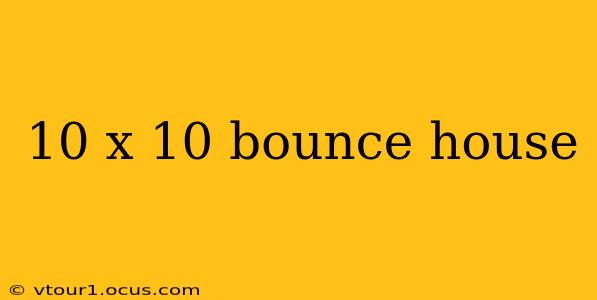10 x 10 bounce house