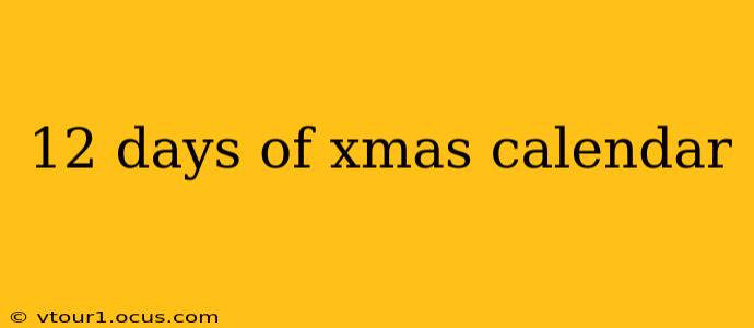 12 days of xmas calendar