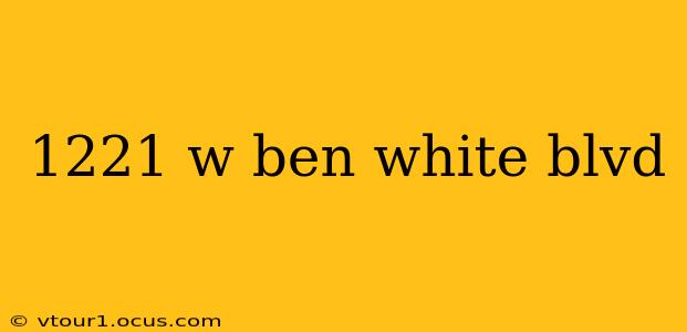 1221 w ben white blvd