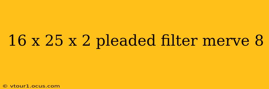 16 x 25 x 2 pleaded filter merve 8