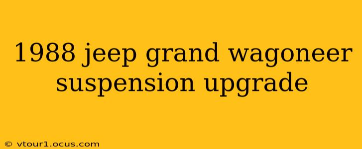 1988 jeep grand wagoneer suspension upgrade