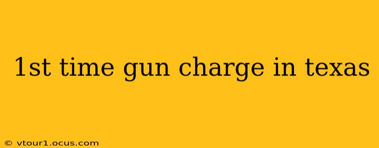1st time gun charge in texas
