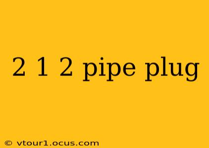 2 1 2 pipe plug