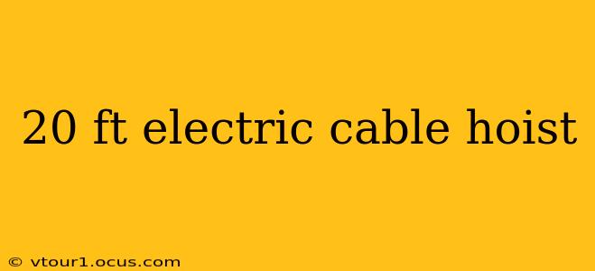 20 ft electric cable hoist