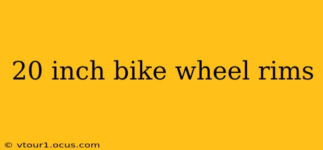 20 inch bike wheel rims