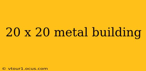 20 x 20 metal building