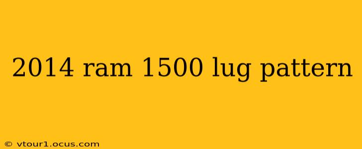 2014 ram 1500 lug pattern