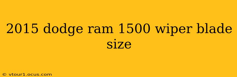 2015 dodge ram 1500 wiper blade size
