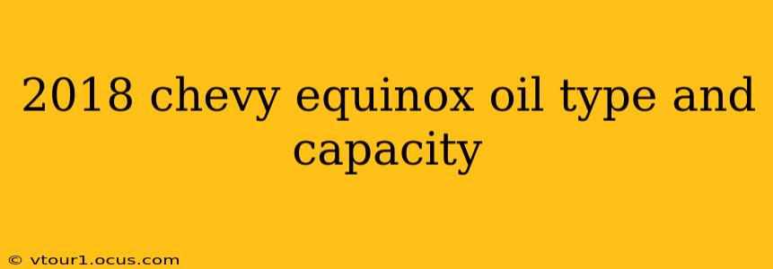 2018 chevy equinox oil type and capacity