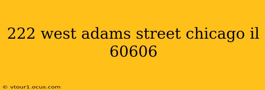 222 west adams street chicago il 60606