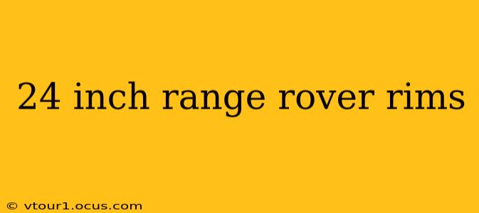 24 inch range rover rims