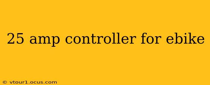 25 amp controller for ebike