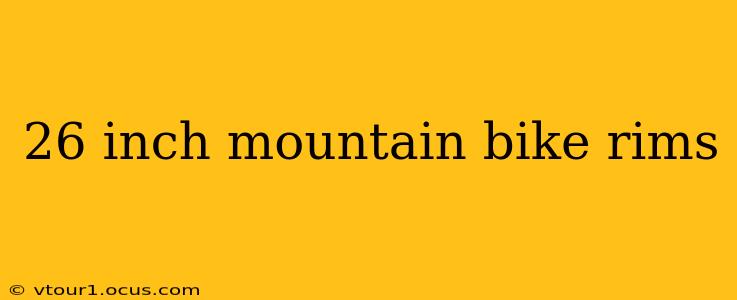 26 inch mountain bike rims