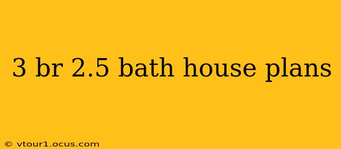 3 br 2.5 bath house plans