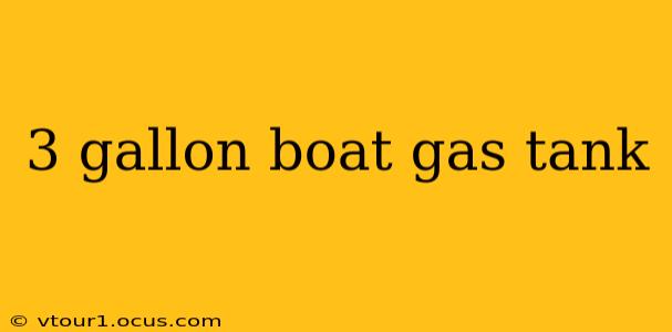 3 gallon boat gas tank