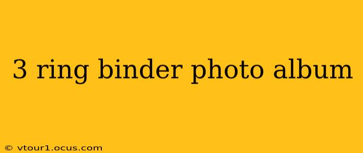 3 ring binder photo album