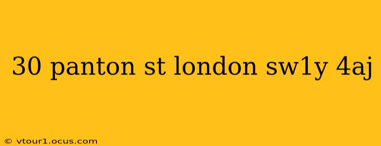 30 panton st london sw1y 4aj