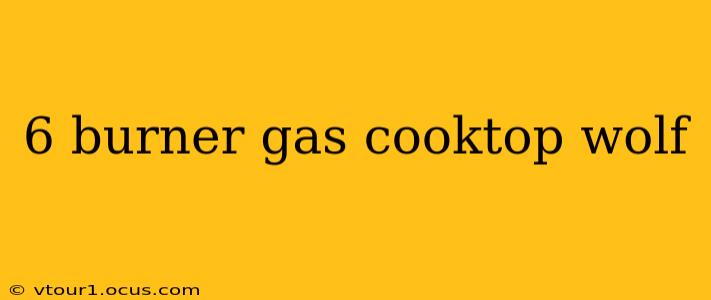 6 burner gas cooktop wolf