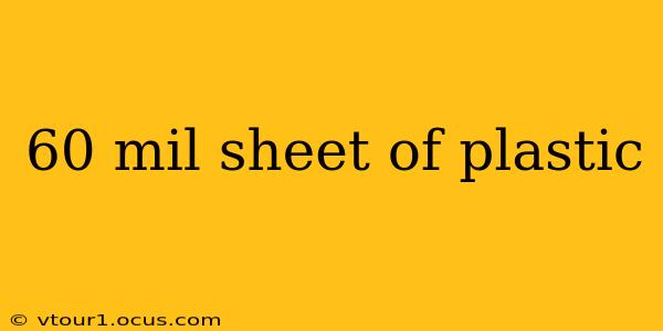 60 mil sheet of plastic