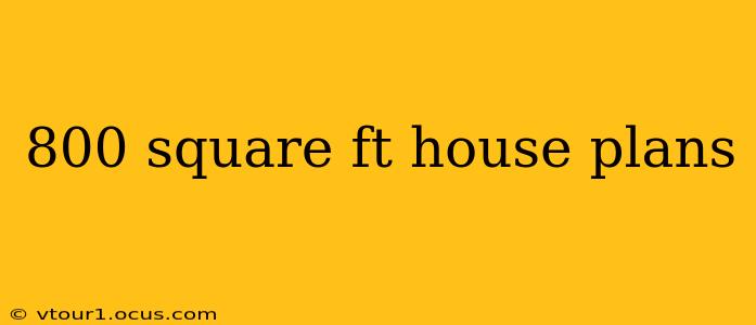 800 square ft house plans