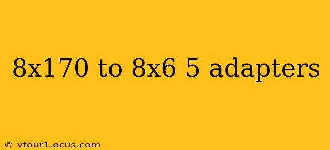 8x170 to 8x6 5 adapters