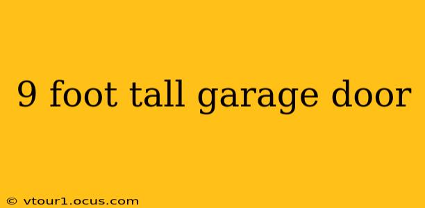 9 foot tall garage door
