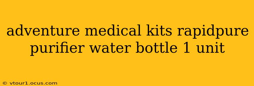 adventure medical kits rapidpure purifier water bottle 1 unit