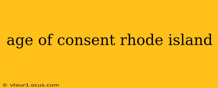age of consent rhode island
