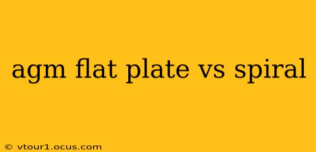 agm flat plate vs spiral