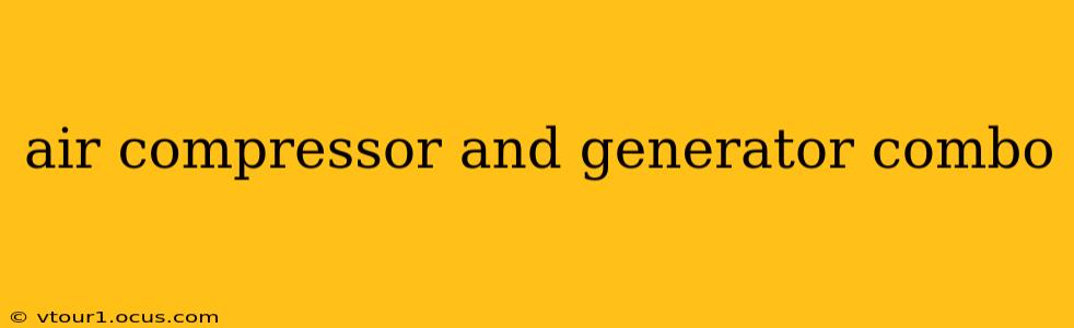 air compressor and generator combo