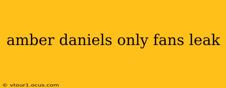 amber daniels only fans leak