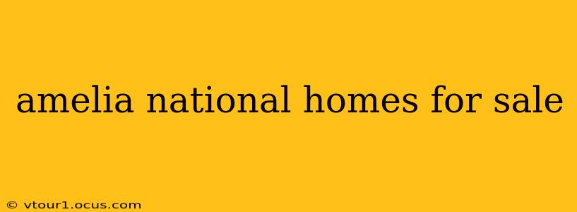 amelia national homes for sale