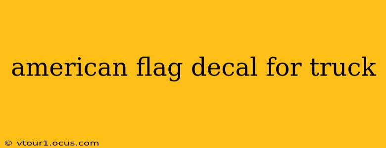 american flag decal for truck