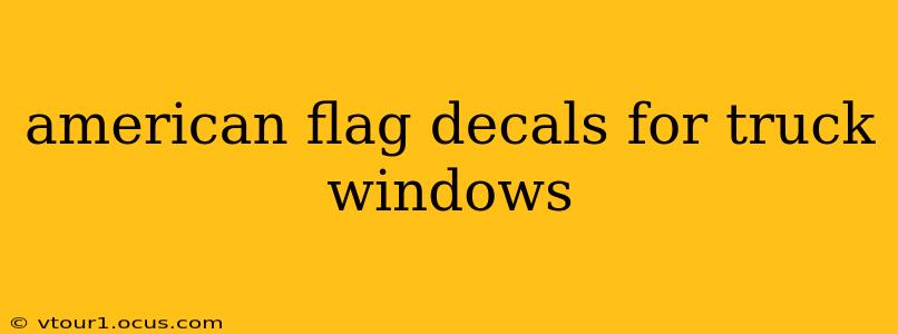 american flag decals for truck windows