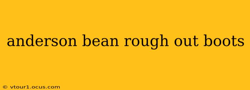 anderson bean rough out boots