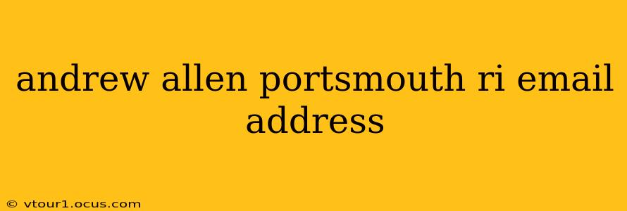 andrew allen portsmouth ri email address