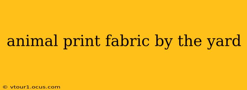 animal print fabric by the yard