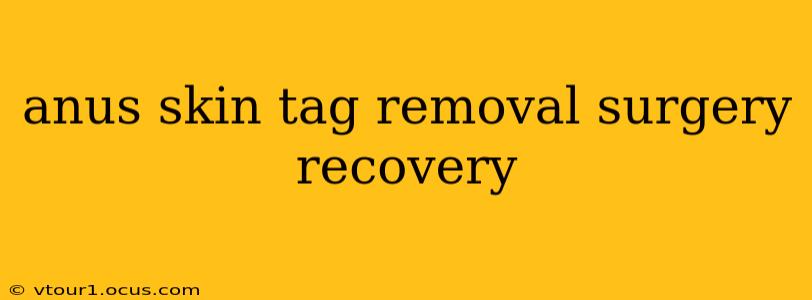 anus skin tag removal surgery recovery