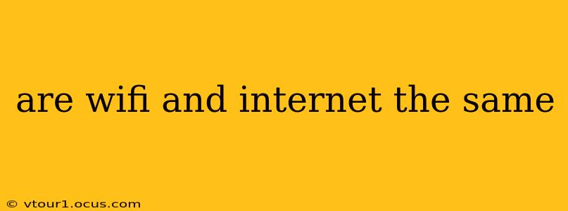 are wifi and internet the same