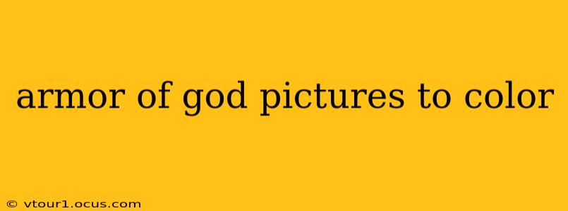 armor of god pictures to color