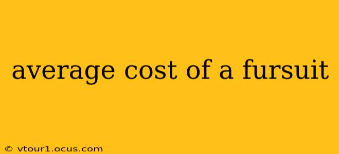 average cost of a fursuit