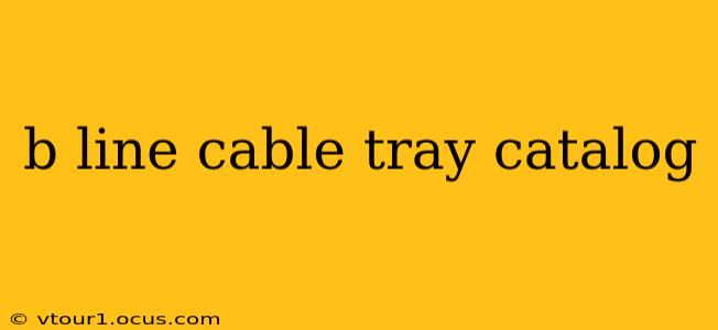 b line cable tray catalog