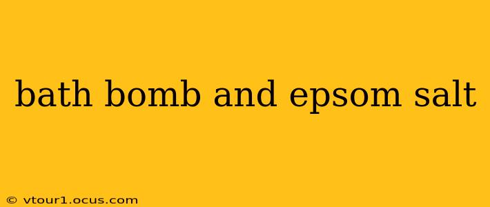 bath bomb and epsom salt