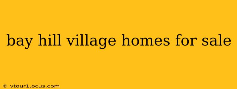 bay hill village homes for sale