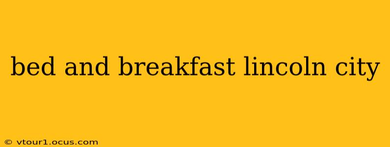 bed and breakfast lincoln city