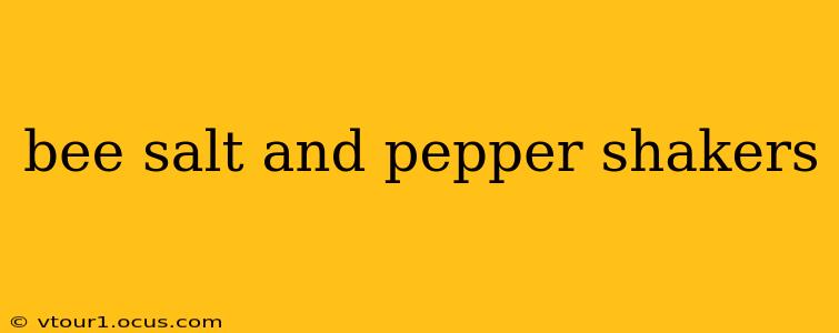 bee salt and pepper shakers