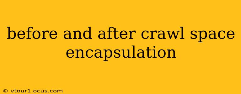 before and after crawl space encapsulation