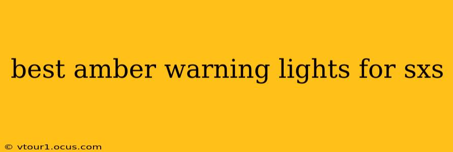 best amber warning lights for sxs